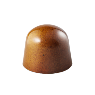 Pecan bonbon met karamel chocolade en pecan krokant